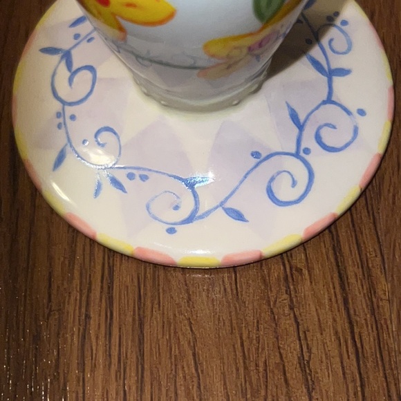 Avon 2004 Beautiful Blossoms Candleholder. Use with tapered candle. NIB. 5" x 3" - Picture 4 of 6